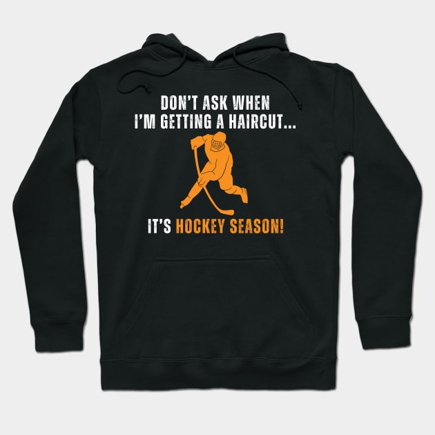 Funny Hockey Season Hoodie by Illustradise